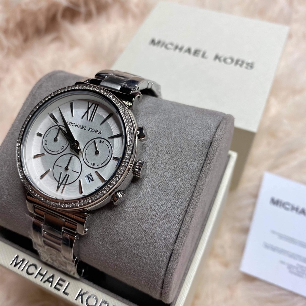 Michael Kors Sofie Chronograph Silver dial watch MK6575